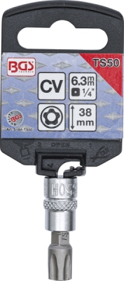 BGS 5184-TS50, Nástrčná hlavice | 6,3 mm (1/4") | TS-profil (pro Torx Plus) s otvorem TS50
