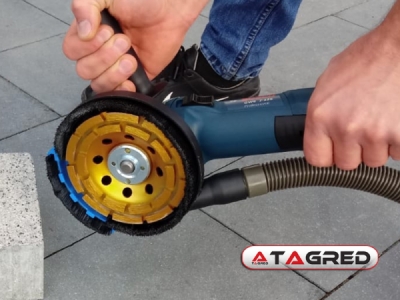 Kryt úhlové brusky s odsáváním a kartáčem 180 mm - 230 mm,  TA1114