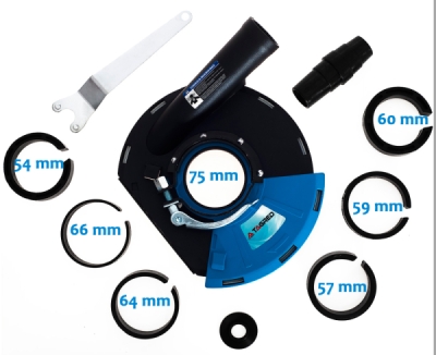 Kryt úhlové brusky s odsáváním a kartáčem 180 mm - 230 mm,  TA1114
