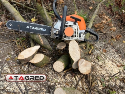 Vodicí lišta na řetězové pily a 2 řetězy, 40 cm, 3/8", 1,3 mm, TA1153