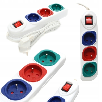 Kraft&Dele KD4005, Prodlužovací přívod 1,5 m s 3 zásuvkami