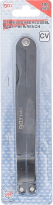 BGS 1463, Klíč s čepy na čelní otvory | stavitelný | 180 mm