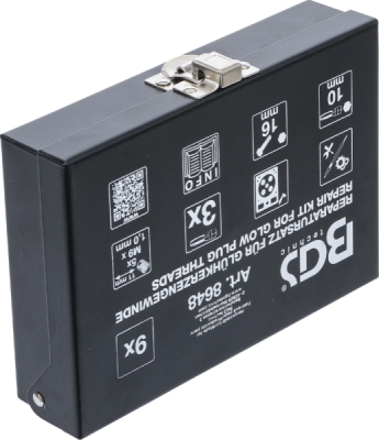BGS 8648, Sada pro opravu závitů žhavicích svíček | M9 x 1,0