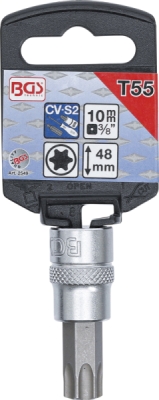 BGS 2549, Nástrčná hlavice | 10 mm (3/8") | T-profil (pro Torx) T55