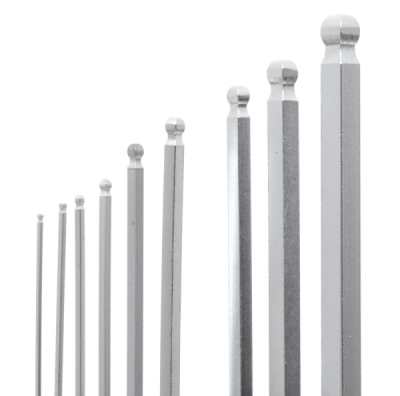 Imbusové klíče šestihranné s kuličkou, 1,5-10 mm, sada 9 ks, TA1046