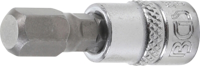 BGS 2502, Nástrčná hlavice | 6,3 mm (1/4") | vnitřní šestihran 8 mm