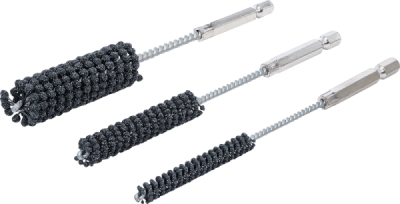 BGS 1272, Sada přípravků pro vybrušování válců motorů | ohebné | 6,3 mm (1/4") | zrnitost 60 / 80 | 8 - 12 - 20 mm | 3dílná
