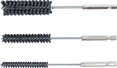 BGS 1272, Sada přípravků pro vybrušování válců motorů | ohebné | 6,3 mm (1/4") | zrnitost 60 / 80 | 8 - 12 - 20 mm | 3dílná
