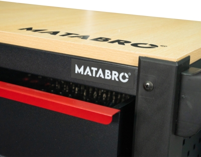 Matabro MB-TC05: Dílenský vozík s 12 zásuvkami, 542 ks nářadí, červený