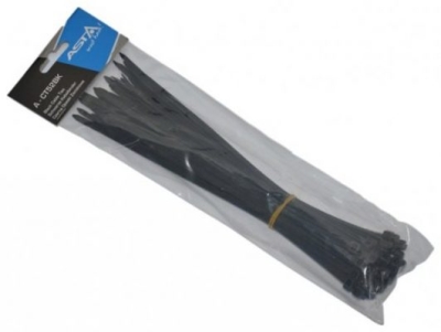 ASTA A-CT52BK Elektrikářské stahovací pásky 5 x 250 mm černé pro kabely