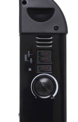 Tagred TA901B, Elektrický konvektor s termostatem 2000W, turbo vzduchu, černý