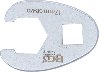BGS 1756-17, Plochý otevřený klíč | 10 mm (3/8") | 17 mm