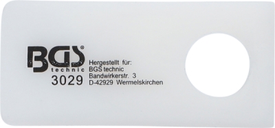 BGS 3029, Klín pro uvolnění ozdobných lišt s otvorem | 100 x 45 mm