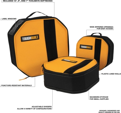 Sada tří úložných boxů TOUGHBUILT TB-192-C