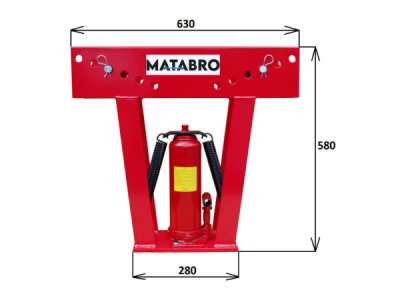 Matabro MB-PB16T, Hydraulická ohýbačka trubek 16t