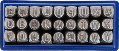 BGS 2030, Razicí matrice, abeceda | 3 mm
