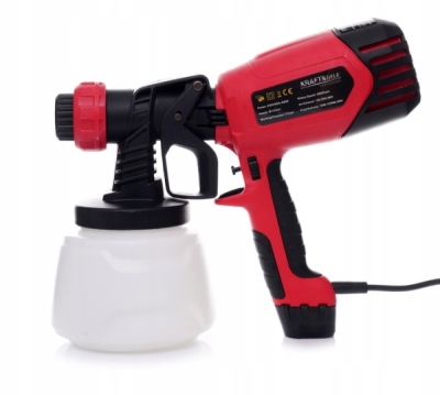 Kraft&Dele KD1655, Stříkací pistole 450W 1000ml | Vzduchový ráz 150-200 mm, Provozní tlak 2-5 psi