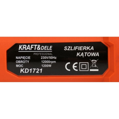 KD1721, Úhlová bruska 1200W