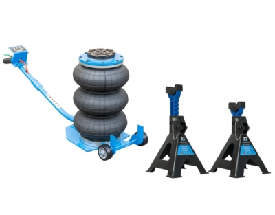 Matabro SET-ZVE23, Akční set zvedák 3 t s podpěrami | provozní tlak 8–12 bar, zdvih 145–400 mm