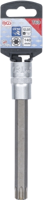 BGS 5184-T60, Nástrčná hlavice | délka 140 mm | 12,5 mm (1/2") | T-profil (pro Torx) T60