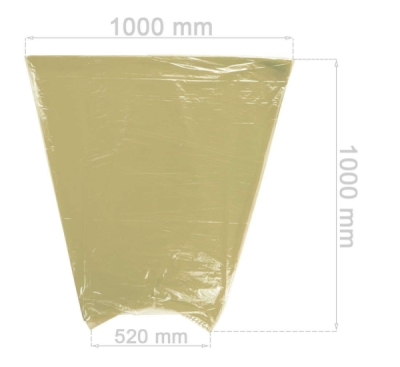 Redats LDPE, Žluté pytle na pneumatiky, sada 100 ks, 52 cm, 04-03-50