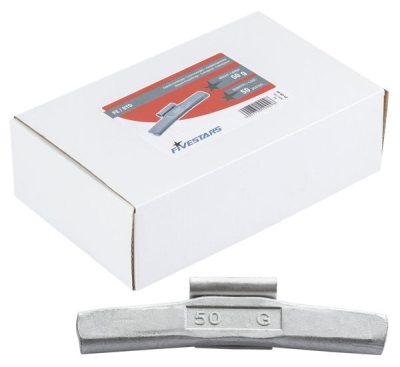 Fivestars FE-50G, Ocelové závaží pro plechové disky Fivestars 50g - 50 ks, 01-00-44