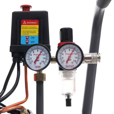Tagred TA3384, Bezolejový kompresor s odlučovačem 50l, 230V, 2 písty, 2000W | 10 BAR