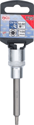 BGS 4470, Nástrčná hlavice | délka 100 mm | 12,5 mm (1/2") | T-profil (pro Torx) T25