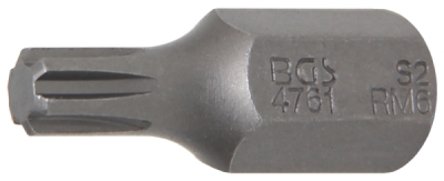 BGS 4761, Bit | pohon vnější šestihran 10 mm (3/8") | drážka (pro RIBE) M6