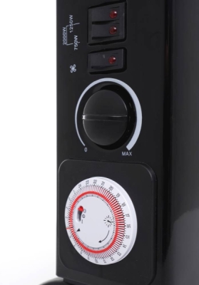 Tagred TA903, Elektrický konvektor s termostatem 2000W, turbo vzduchu, časovač, černý
