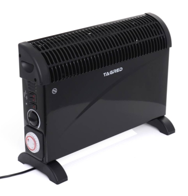 Tagred TA903, Elektrický konvektor s termostatem 2000W, turbo vzduchu, časovač, černý