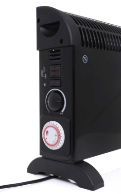 Tagred TA903, Elektrický konvektor s termostatem 2000W, turbo vzduchu, časovač, černý