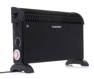 Tagred TA903, Elektrický konvektor s termostatem 2000W, turbo vzduchu, časovač, černý