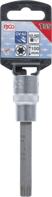 BGS 4475, Nástrčná hlavice | délka 100 mm | 12,5 mm (1/2") | T-profil (pro Torx) T55