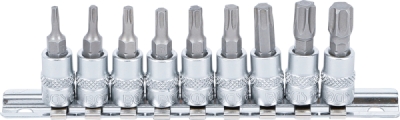 BGS 2164, Sada nástrčných hlavic | 6,3 mm (1/4") | T-profil (pro Torx) T10 - T50 | 9dílná