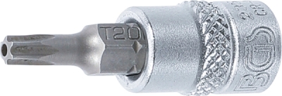 BGS 2359, Nástrčná hlavice | 6,3 mm (1/4") | T-profil (pro Torx) s otvorem T20