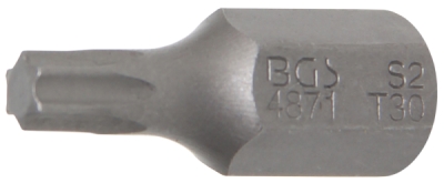 BGS 4871, Bit | Délka 30 mm | pohon vnější šestihran 10 mm (3/8") | T-profil (pro Torx) T30