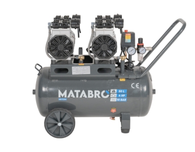 AKČNÍ SET SETMB-K204, Bezolejový kompresor 50l, 230V, 4 písty s příslušenstvím | 4000W | Matabro