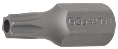 BGS 4640, Bit | Délka 30 mm | pohon vnější šestihran 10 mm (3/8") | T-profil (pro Torx) s otvorem T40