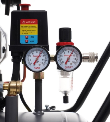 AKČNÍ SET SETTA3386M, Bezolejový kompresor s odlučovačem 50l, 230V, 4 písty, 4000W | 10 BAR + příslušenství