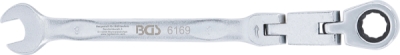 BGS 6169, Ráčnový očkoplochý klíč s dvojitým kloubem | kloubový | 9 mm