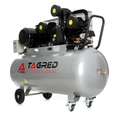 AKČNÍ SET SETTA311BM, Olejový kompresor 300l, 3 písty, 400V, 9,5 KW, s příslušenstvím