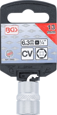 BGS 2485, Nástrčná hlavice šestihranná | 6,3 mm (1/4") | 13 mm