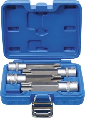 BGS 5103, Sada nástrčných hlavic | 12,5 mm (1/2") | T-profil (pro Torx) s otvorem | 4dílná