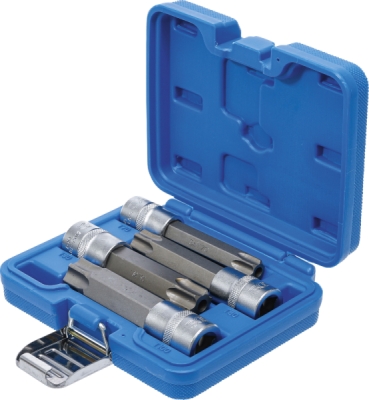 BGS 5103, Sada nástrčných hlavic | 12,5 mm (1/2") | T-profil (pro Torx) s otvorem | 4dílná