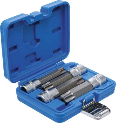 BGS 5103, Sada nástrčných hlavic | 12,5 mm (1/2") | T-profil (pro Torx) s otvorem | 4dílná