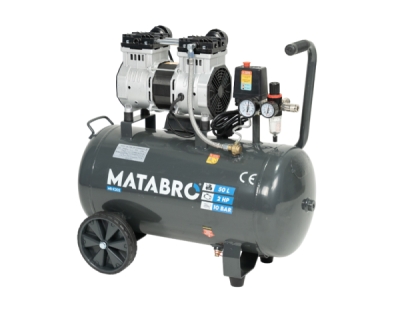 AKČNÍ SET SETMB-K202, Bezolejový kompresor 50l, 230V, 2 písty s příslušenstvím | 2000W | Matabro