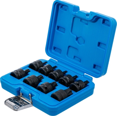 BGS 5486, Sada silových nástrčných hlavic | 12,5 mm (1/2") | T-profil (pro Torx) T20 - T70 | 9dílná