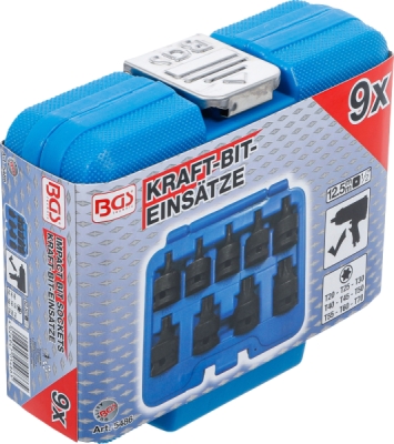 BGS 5486, Sada silových nástrčných hlavic | 12,5 mm (1/2") | T-profil (pro Torx) T20 - T70 | 9dílná