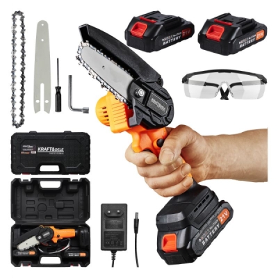 KD10627, Akumulátorová řetězová pila 21V | 4"